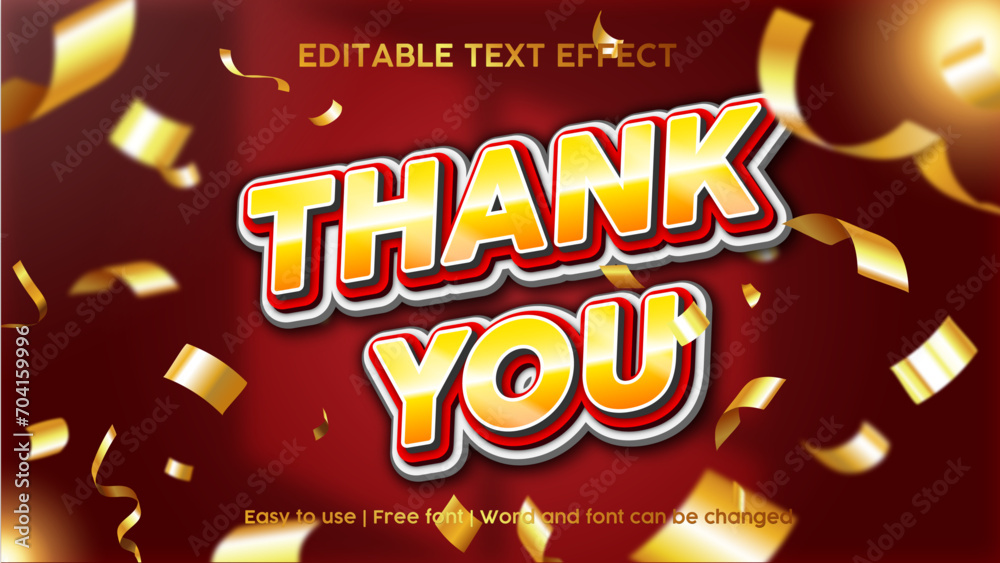Thank You Text Effect