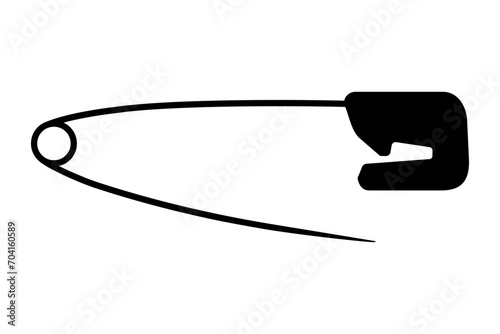 安全ピンのアイコン、透明背景