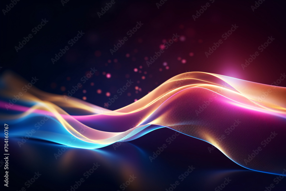 Abstract three-dimensional glowing curve background, abstract graphic poster PPT background Abstract three-dimensional glowing curve background, abstract graphic poster PPT background