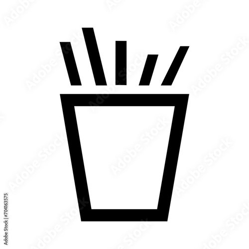 french fries in a box