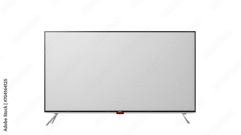 White screen LED TV television isolated White screen LED TV television isolated