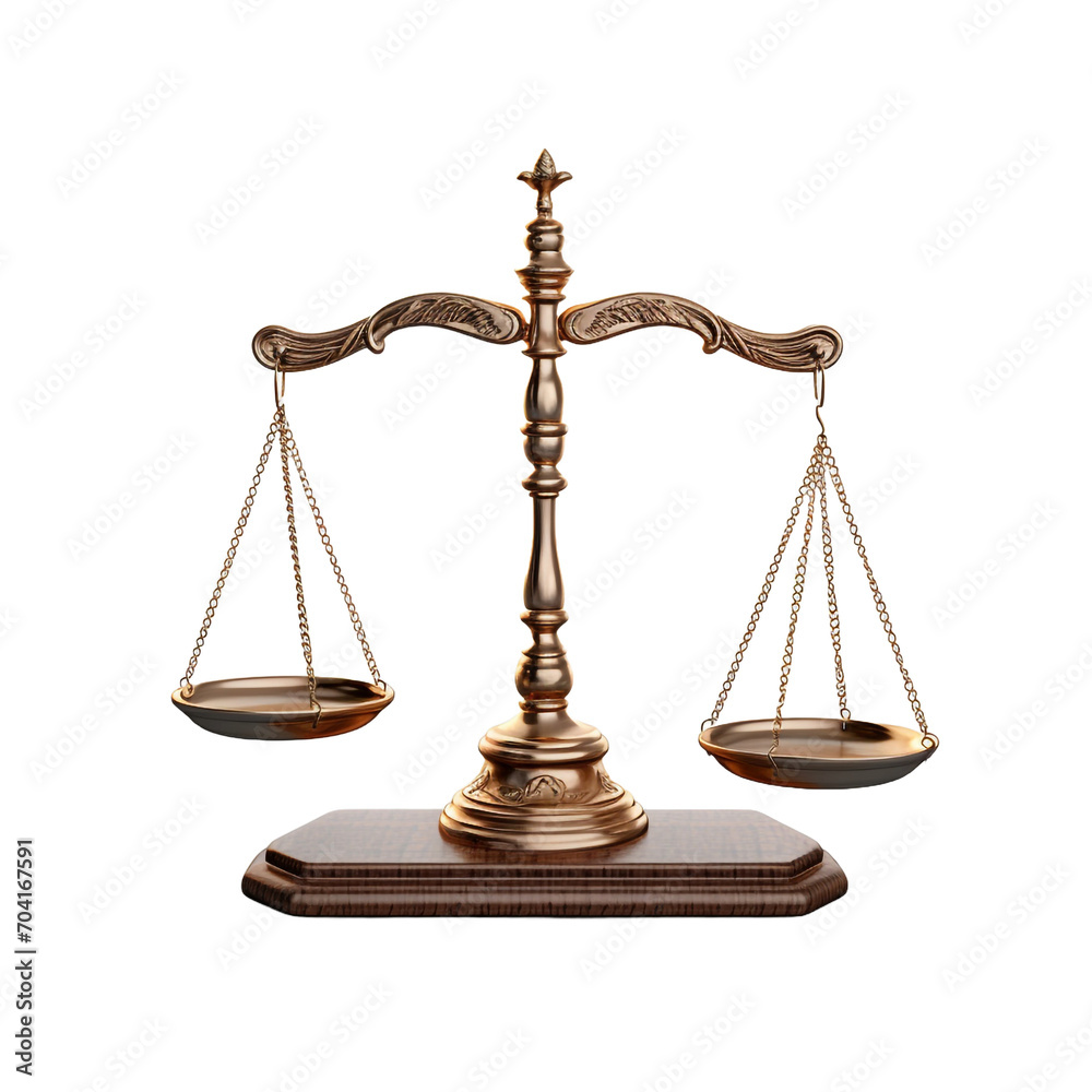 Balance scale isolated on transparent background Balance scale isolated on transparent background