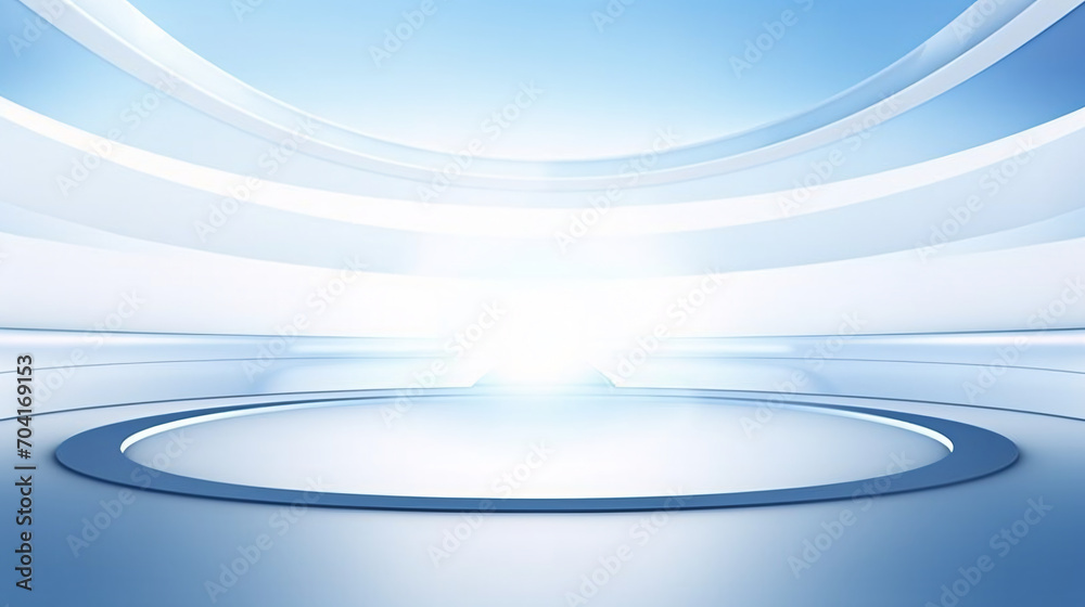 3D rendered sci-fi extended background, blue futuristic technological space scene illustration 3D rendered sci-fi extended background, blue futuristic technological space scene illustration