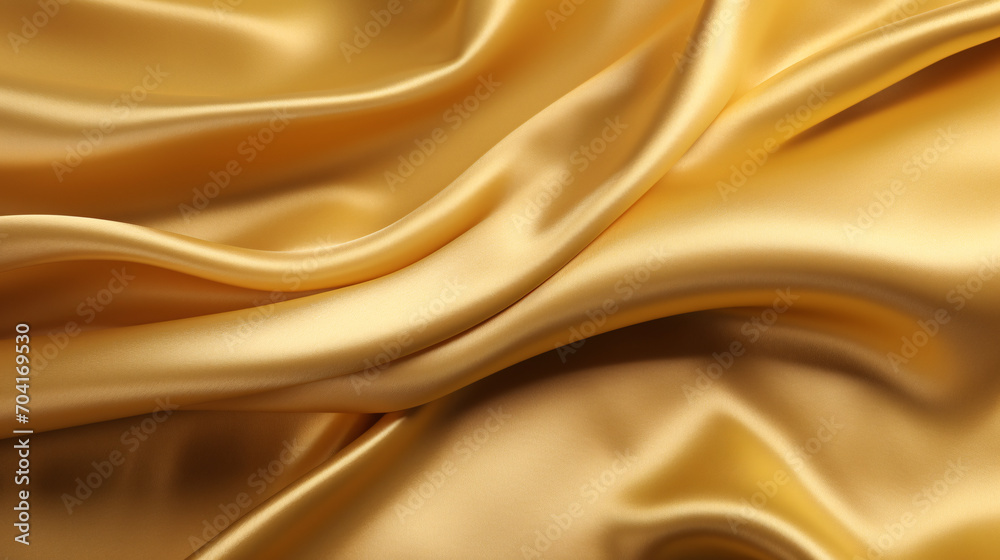 Obraz premium Golden silk fabric cloth background texture