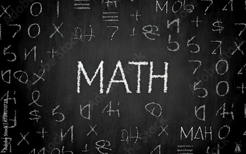math letters background