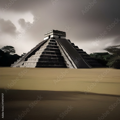 An ancient Mayan observatory perched atop a pyramid3