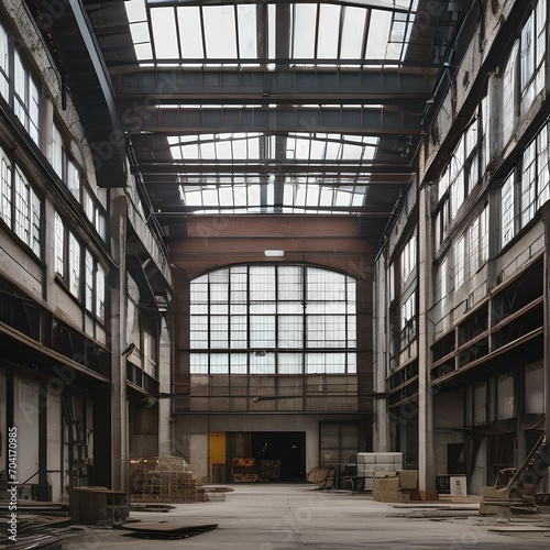 An abandoned industrial warehouse reclaimed as an art gallery space2 photo