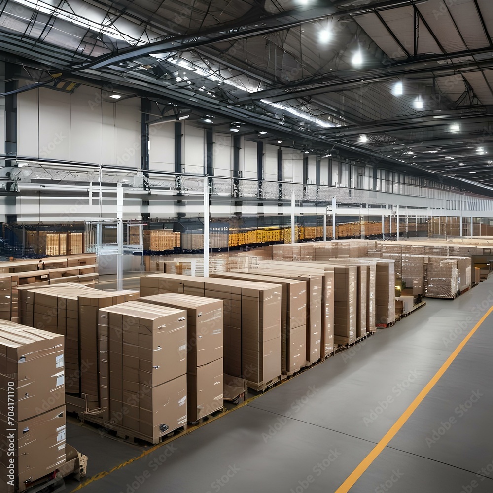 A sleek and efficient distribution center managing global logistics1 A sleek and efficient distribution center managing global logistics1