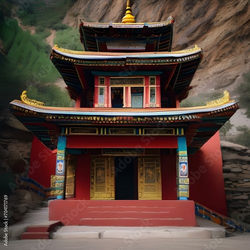 A Tibetan monastery perched on a remote mountainside2