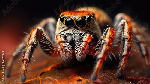 a close up spider
