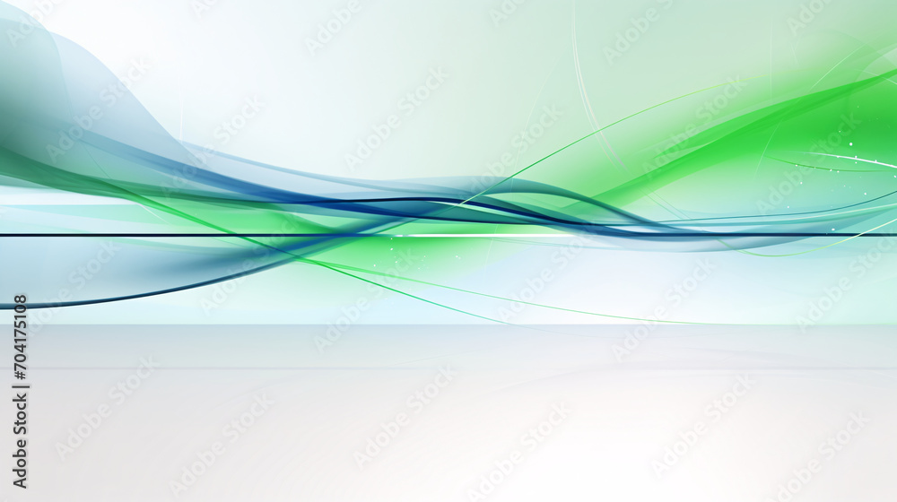 Fototapeta premium Abstract green curve background, gradient abstract PPT background