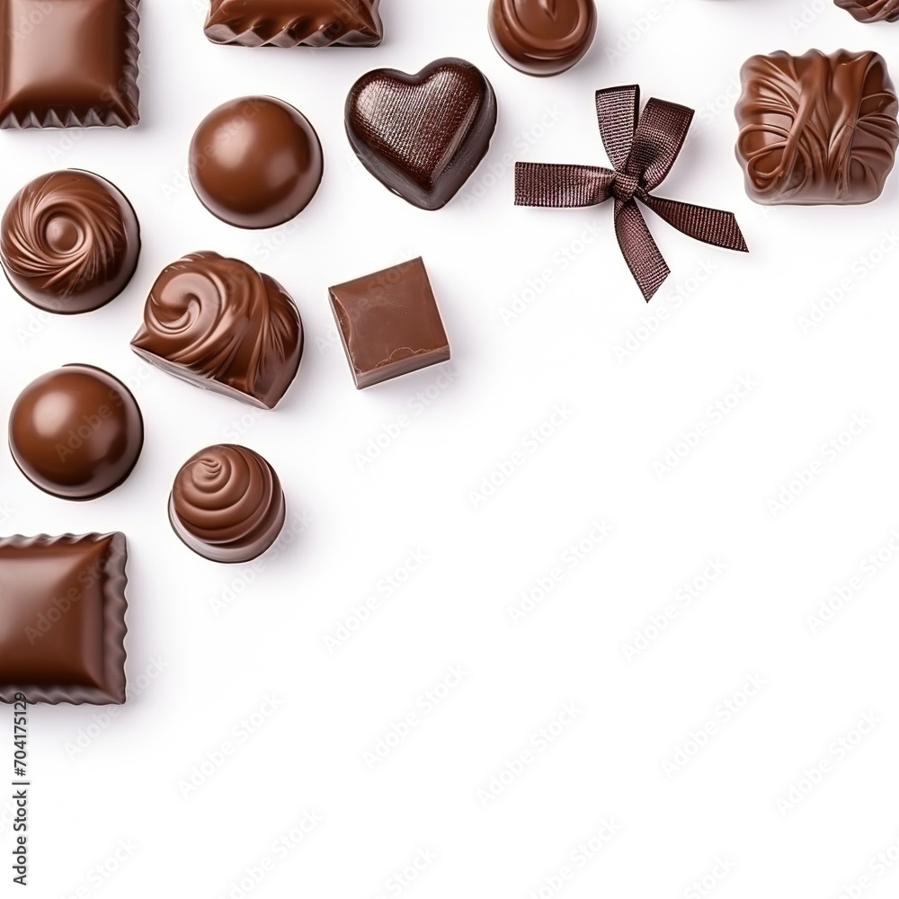 Delectable Array of Chocolate Candies Delectable Array of Chocolate Candies