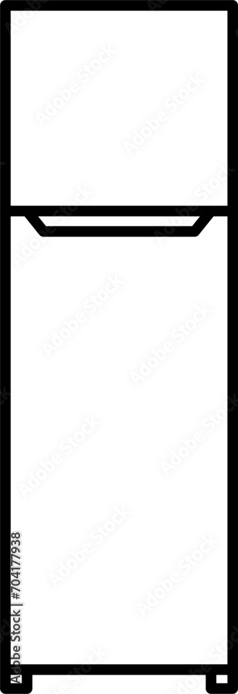 Refrigerator Doodle Vector Illustration Refrigerator Doodle Vector Illustration