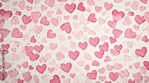 Wallpaper Mural seamless pattern with hearts Torontodigital.ca