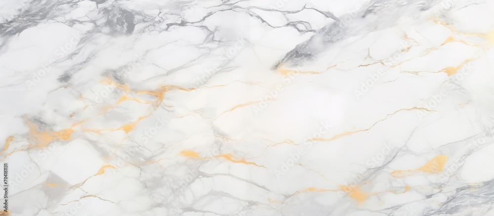 Elegant Marble Surface with Natural Golden Veins