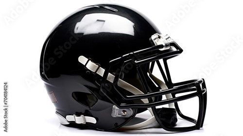 helmets football a black football helmet with a white background. photo