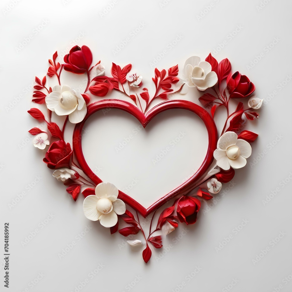 custom made wallpaper toronto digitalheart of roses, Generative AI