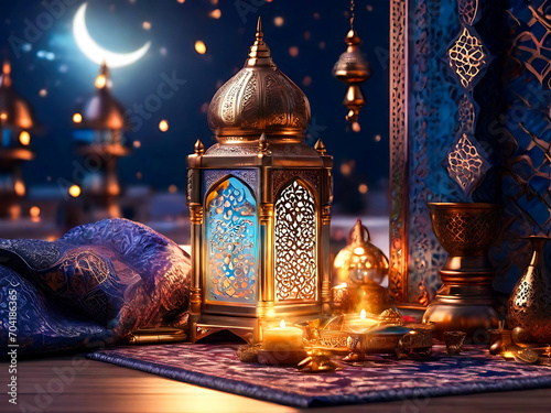 Ramadan Kareem season festival banner design template for Muslim