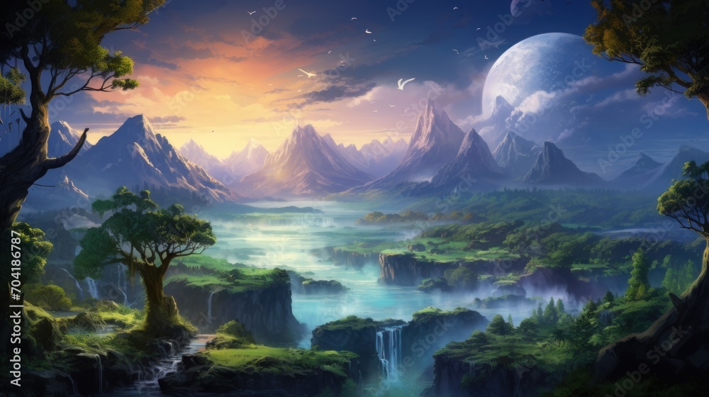 Fantasy Landscape Game Art