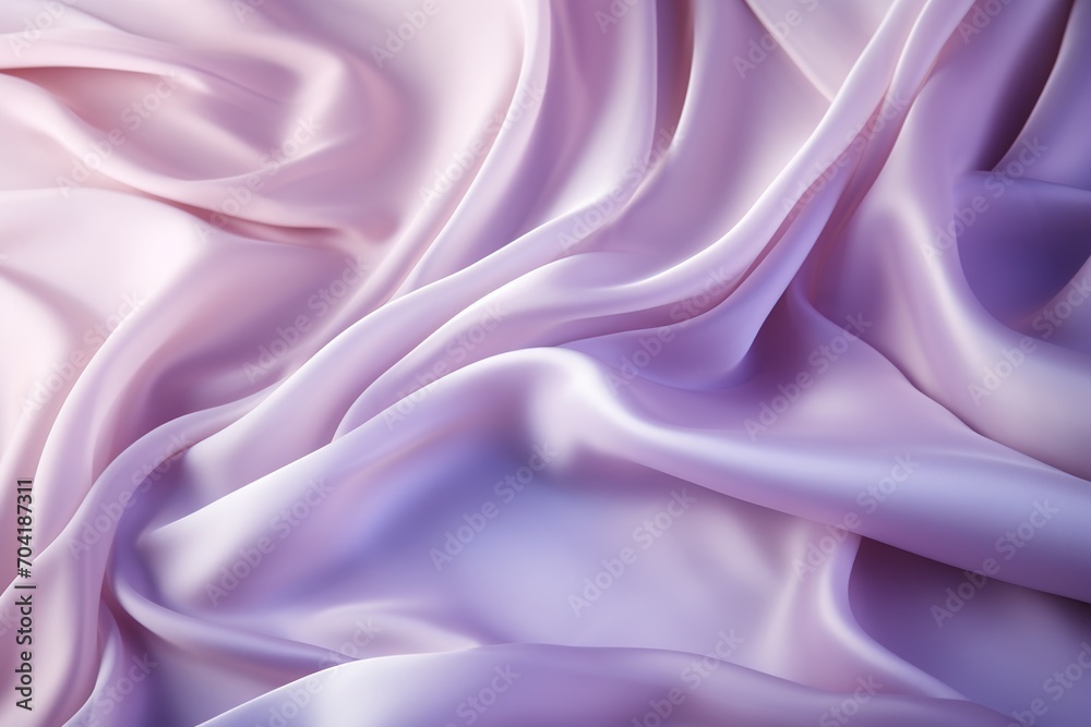 Obraz premium Gradient color pink silk fabric with soft waves