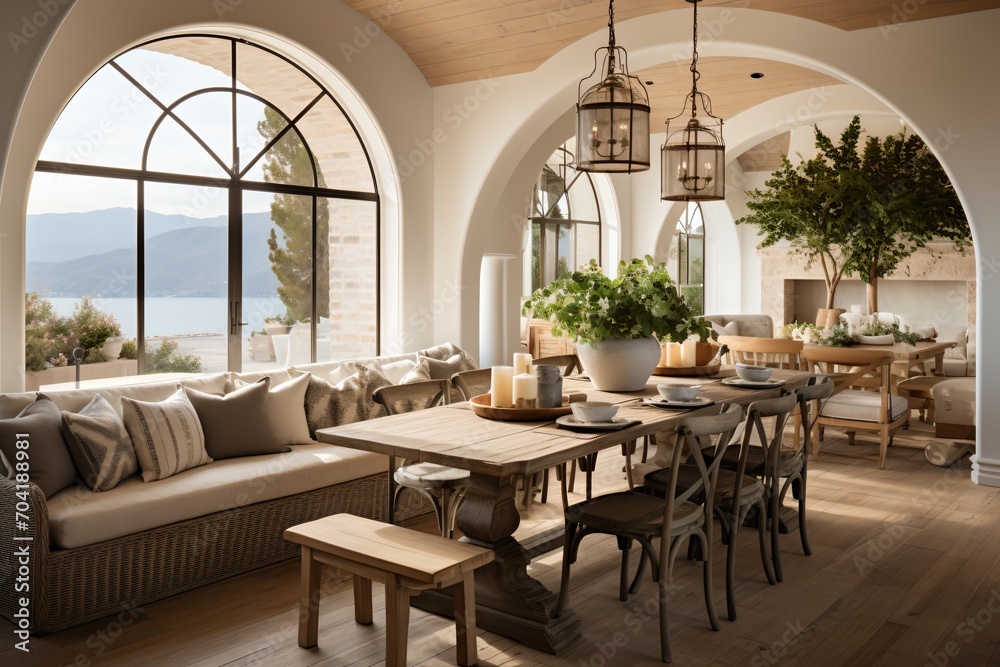 Fototapeta premium Rustic Modern Farmhouse Interior Design