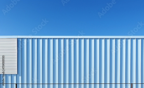 Blue Sky Shipping Container 