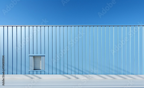 Blue Sky Shipping Container 