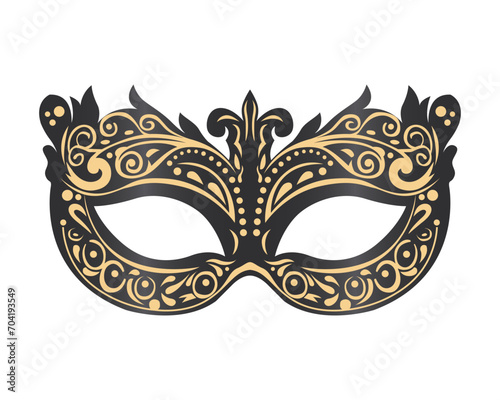 women carnival mask. flat vector illustration