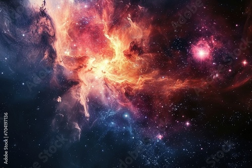 Vibrant galaxy scene for your creative project © ibhonk