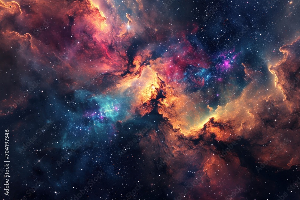 Obraz premium Dazzling space background for your creative endeavor