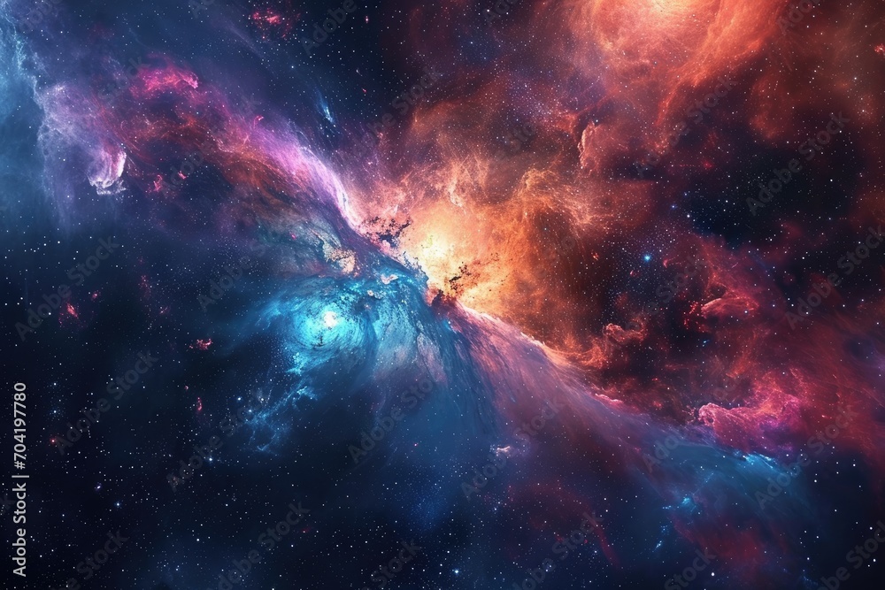 Fototapeta premium Fantastic space background for your artistic touch