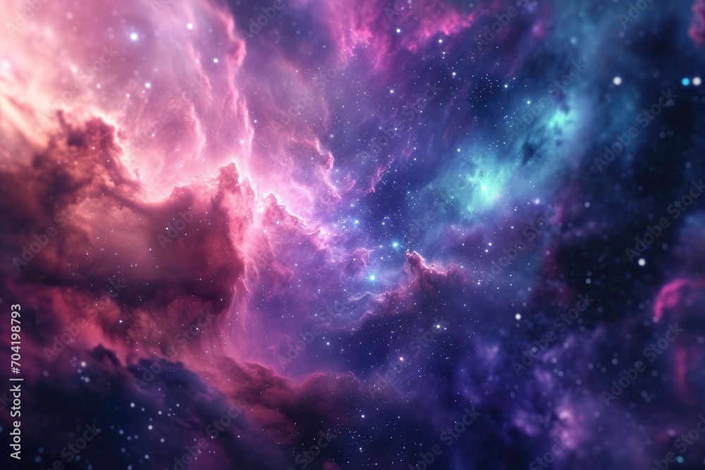 Breathtaking and vibrant galaxy backdrop for your design