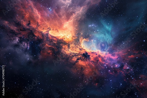 Dazzling space background for your creative endeavor © ibhonk