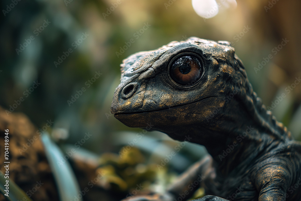 Close Up of a Lizard Creature, Lizard in Nature Close Up of a Lizard Creature, Lizard in Nature
