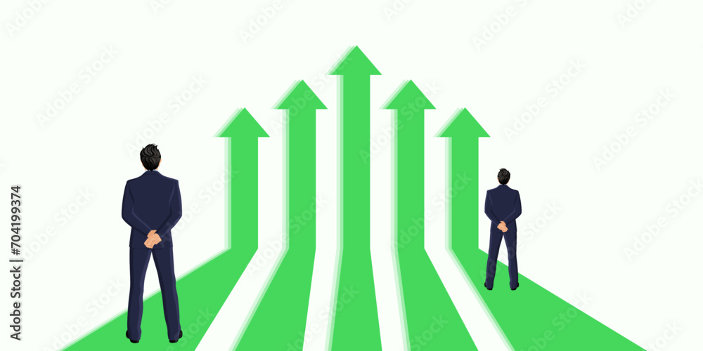 way to success business background vector design