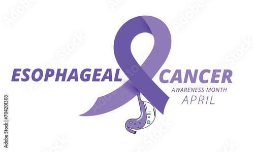 Esophageal Cancer Awareness Month. background, banner, card, poster, template. Vector illustration.