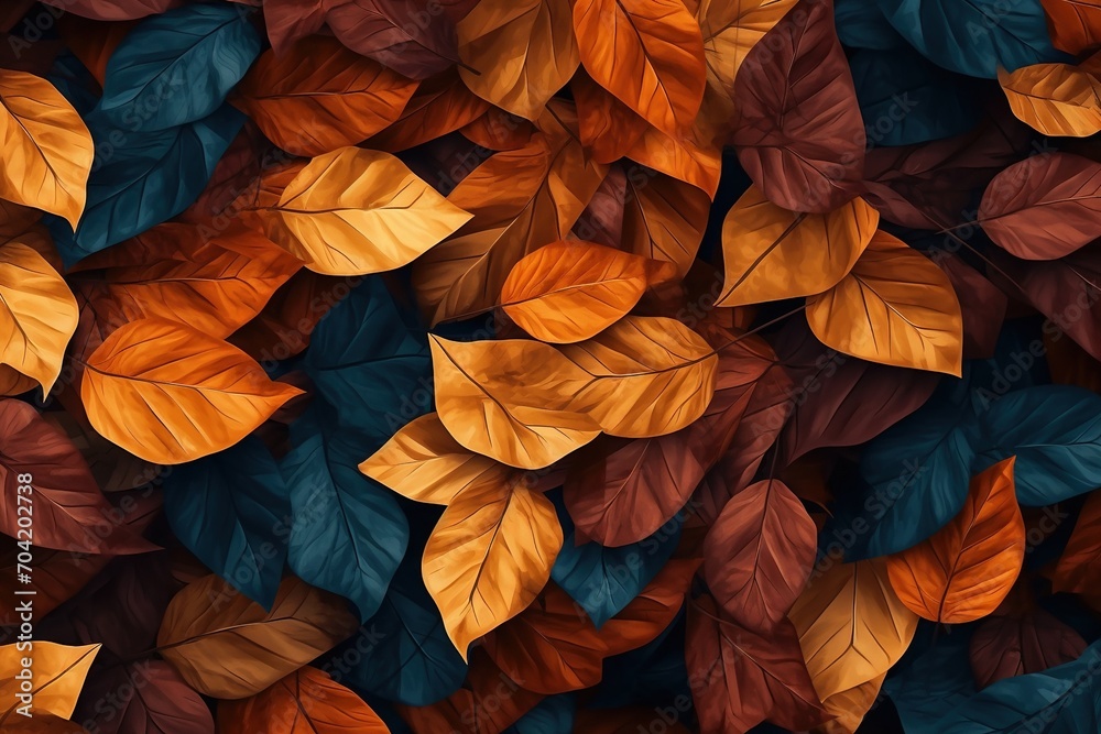Colorful autumn leaves background Colorful autumn leaves background