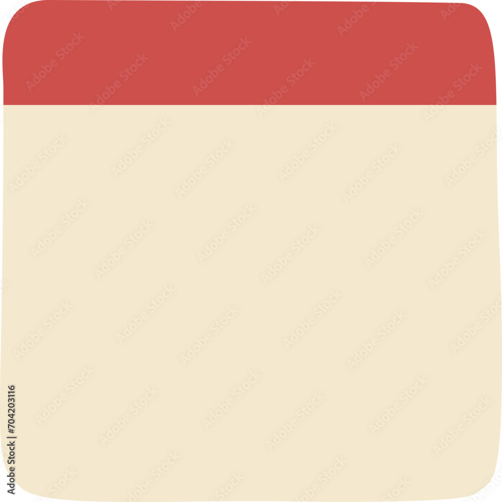 Obraz premium Outlined Heading Plain Square Paper Note with No Writing Lines