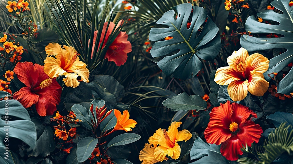 Abstract Trendy Exotic Floral Jungle Pattern, Wallpaper Pictures, Background Hd Abstract Trendy Exotic Floral Jungle Pattern, Wallpaper Pictures, Background Hd