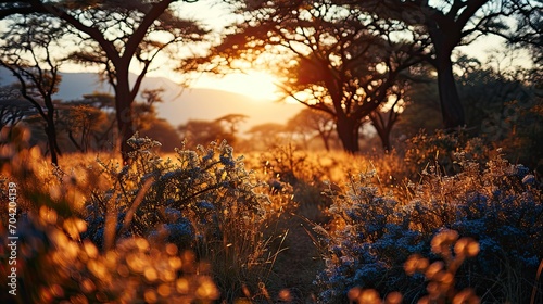 African Savannah Evening Nature Meadow Grassland  Wallpaper Pictures  Background Hd