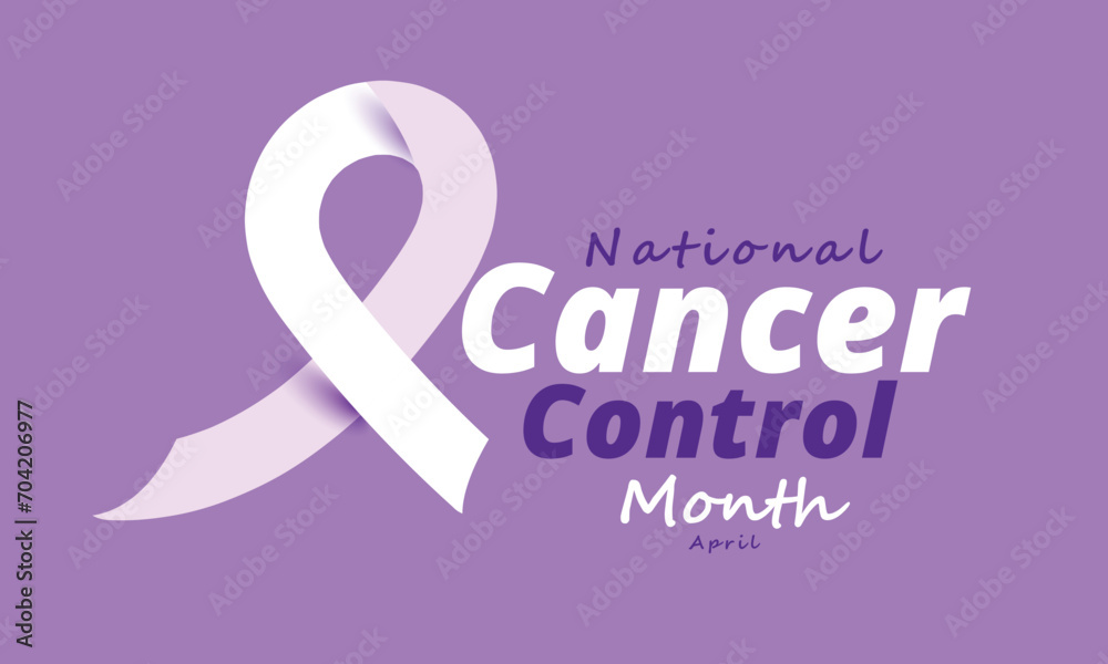 National Cancer Control Month. background, banner, card, poster, template. Vector illustration.