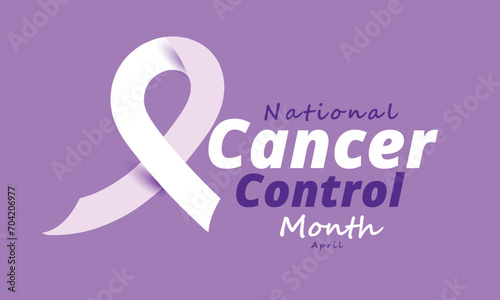Wallpaper Mural National Cancer Control Month. background, banner, card, poster, template. Vector illustration. Torontodigital.ca