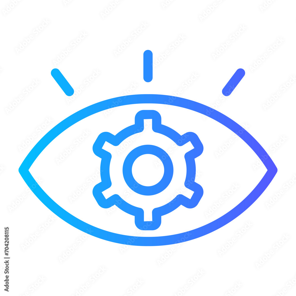 eye gradient icon eye gradient icon