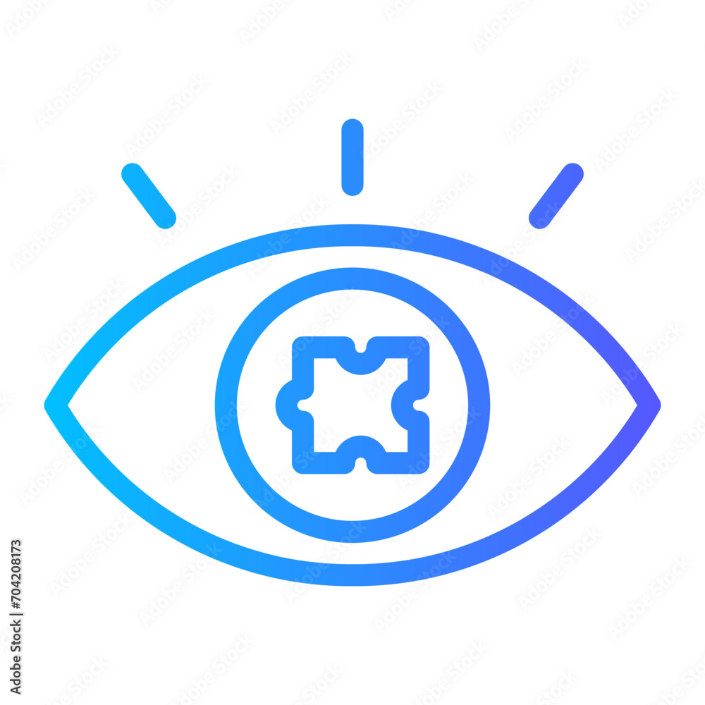 Obraz premium puzzle gradient icon