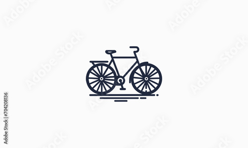 bicycle vector illustration outline design