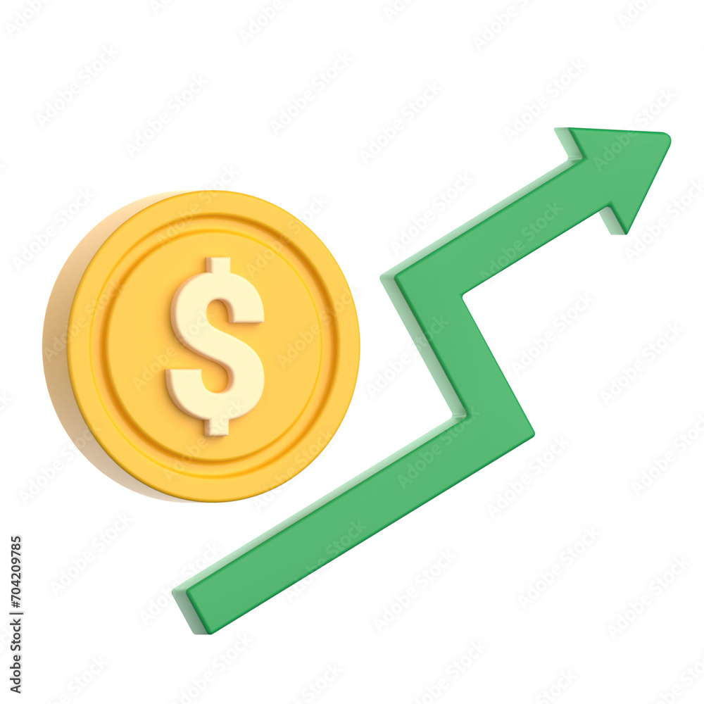 Increase 3D Illustration Increase 3D Illustration