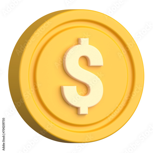 Coin 3D Illsutration
