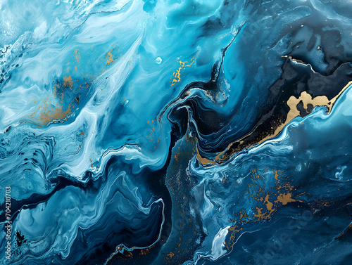 Abstract blue marble wallpaper background , Abstract illustration in the style of liquid acrylic
