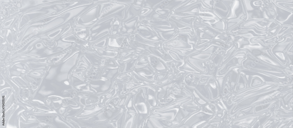 the texture of a crumpled crystalized marble, plastic or polyethylene bag texture with liquid stains, Texture of ice on the surface, Modern seamless grey background with liquid crystal palette.