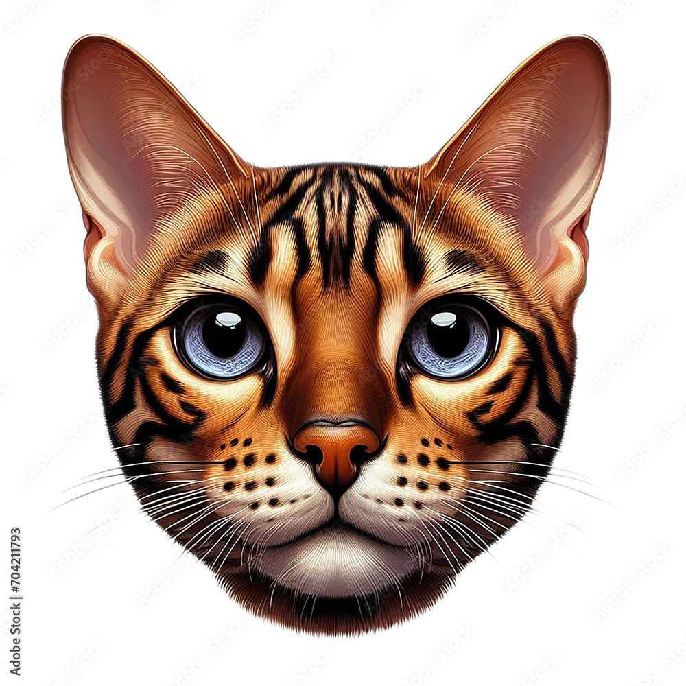 animal, cat, pet, cute, pretty, family, generative AI, smile, character, mascot,